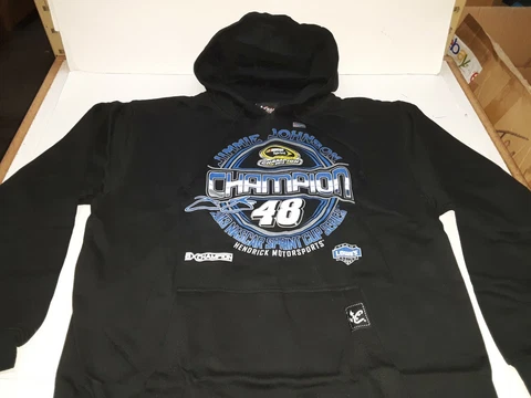 Jimmie Johnson # 48 Nascar 2013 Champion Black Hoodie,small Cover