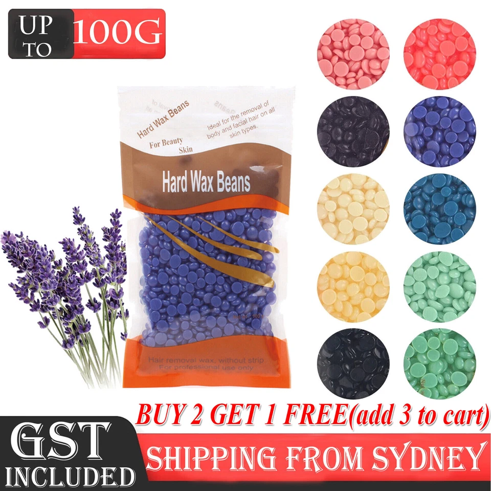 Hard Wax Beans Brazilian Waxing Beads Peel Off Depilatory Bikini Hair Removal AU - image 1 of 4