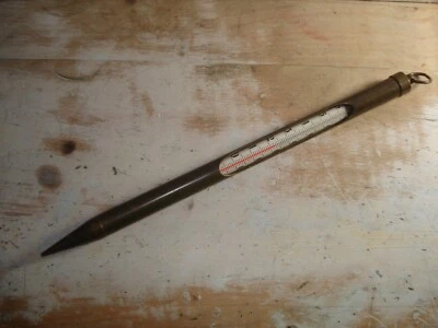 Thermomètre en Laiton et Verre - Outil ancien - Photo 1/4