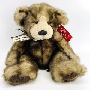 ORSACCHIOTTI RUSSI VINTAGE DEL PASSATO CAPPUCCINO MARRONE FUZZY ORSACCHIOTTO ANIMALE PELUCHE - Foto 1 di 16