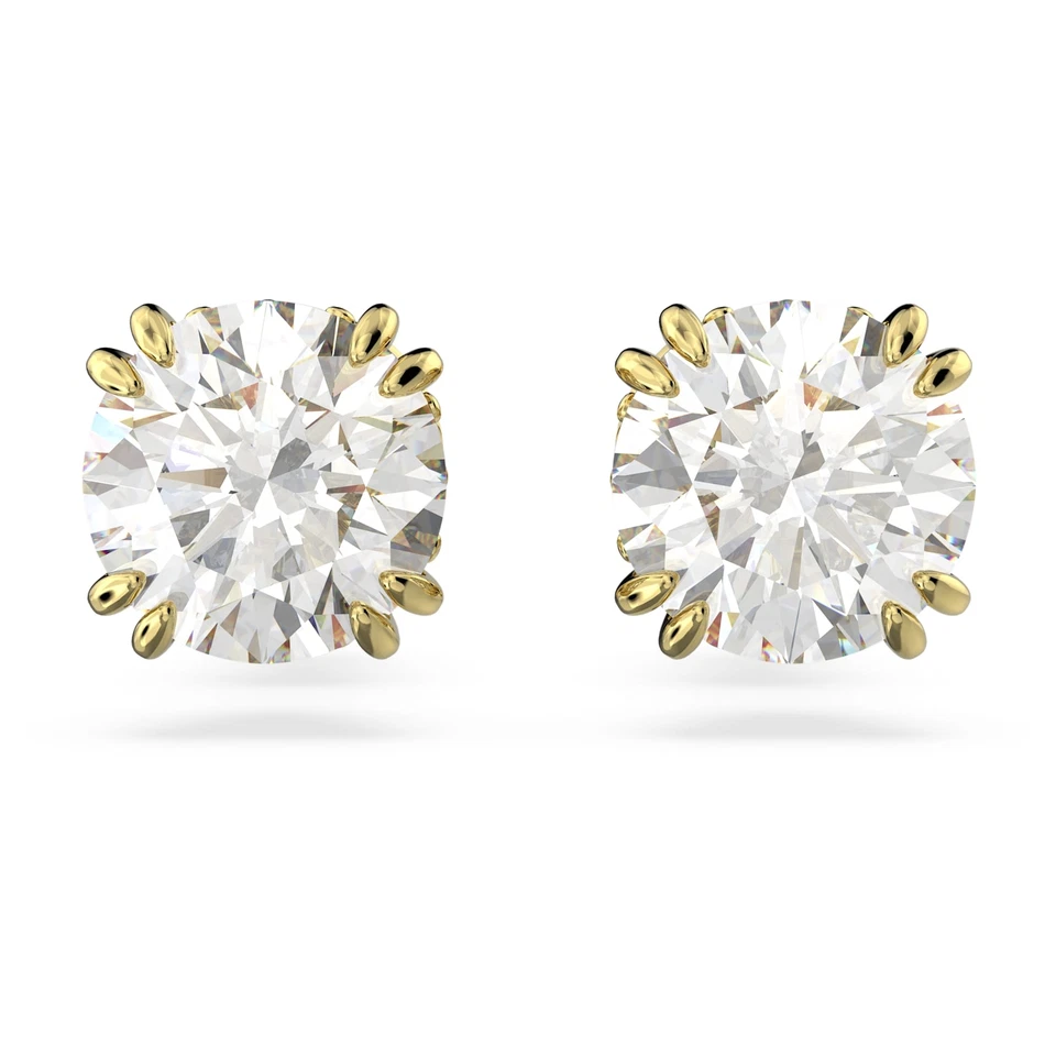in Gift Box SWAROVSKI Brand 5642595 Gold Pave Constella Stud Earrings