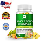 Vitamin B Complex - B Vitamins Whole Food Supplement 120 Capsules Immune Boost