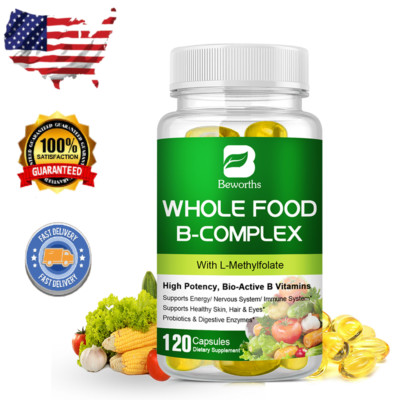 Vitamin B Complex - B Vitamins Whole Food Sup...