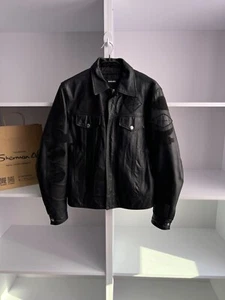 Giacca Pelle Vintage Diesel Nera Wild Spirit Biker Moto Punk Classica La - Foto 1 di 17