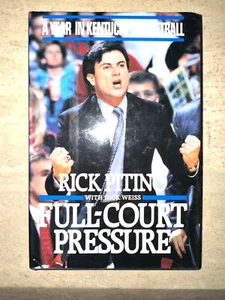 FULL-COURT PRESSURE - RICK PITINO 1992 FIRST EDITION HARDBACK BOOK DUST JACKET - Picture 1 of 3