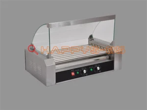 one New 1.4KW Commercial 7 Roller Hot Dog Grill Cooker Machine 220V - Picture 1 of 5
