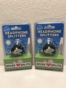 2 Penguin Headphone Splitters - Factory Sealed - New! Free Shipping!