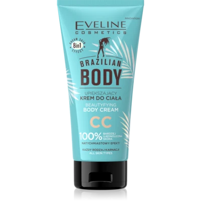 Eveline Brazilian Body Beautifying CC Body Cream Cocoa Butter Vitamin E 150ml