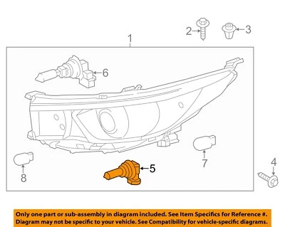 TOYOTA OEM 90-20 4Runner Headlamp Components-Low Beam Bulb 9098113075 - Image 1 of 2