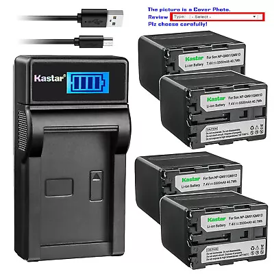 Cargador de batería LCD Kastar para Sony NP-QM91D Cyber-shot DSC-F828 DSC-R1 DSC-S30 Foto 1 de 4