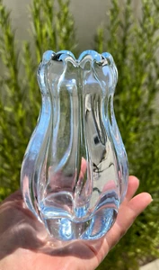 Vintage Stella Polaris Ice Blue Glass Vase by Vicke Lindstrand for Orrefors 1960 - Picture 1 of 5