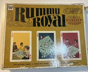 Vintage 1965 Rummy Royal Card Board Game Set by Whitman #4804 Complete - Picture 1 of 7