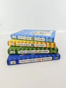 Lot of 4 Diary of a Wimpy Kid Books by Jeff Kinney #2 #3 #4 #6 Hardback Books - Picture 1 of 9