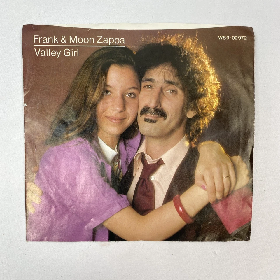 1982 Frank & Moon Zappa Valley Girl  45 rpm Picture   Sleeve Only Foto 1 de 4