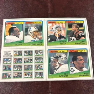 Parte inferior de la caja de fútbol Topps 1988 sin cortar, Allen, Dorset - Imagen 1 de 12