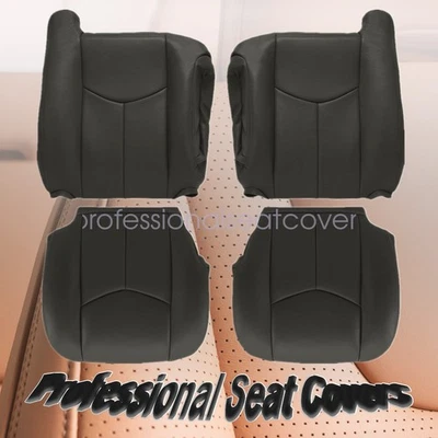 For 2003 2004 2005 2006 Chevy Avalanche Driver Passenger Seat Cover Dark Gray Foto 1 de 4