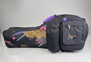 Vintage Spalding Tennis Racquet Bag Duffle Retro 80's 90's Holds 8 apx, - Picture 1 of 11