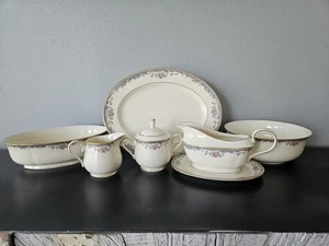 Servizio vintage Lenox Southern Vista 8 pezzi piatti ciotole Gravy barca crema e zucchero - Foto 1 di 20