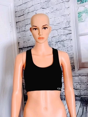 SUJETADOR DEPORTIVO CHAMPION C9 NEGRO SIN RELLENO ESPALDA CORREDOR TALLA S Foto 1 de 4