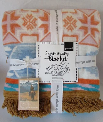 Manta reversible Pad Concept campamento verano flecos de gran tamaño 60" X 78" Foto 1 de 4