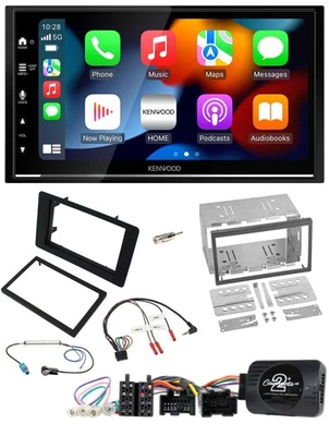 Kenwood DAB USB Bluetooth 2DIN Lenkrad Autoradio für Saab 9-5 2008-2010 - Bild 1 von 4