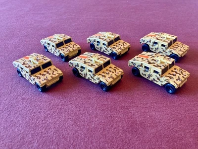 (6) Matchbox Hummer/Humvee Sand, Brown & White spotted camo, Mint 1995 - Image 1 of 3