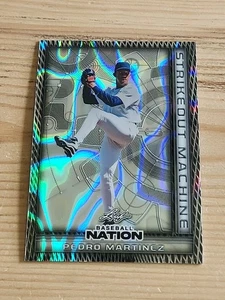 2025 Leaf Nation Baseball Pedro Martinez Base Strikeout Machine #11/15 Boston - Bild 1 von 2