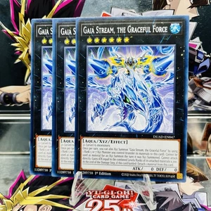 3x Yugioh Playset Gaia Stream, the Graceful Force DUAD-EN047 Common Near Mint - Picture 1 of 1