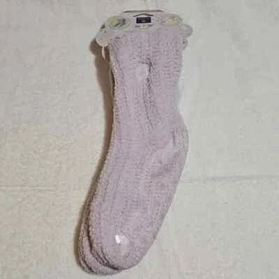 Earth Therapeutics Shea Butter Moisture Cozy Lavender Socks OSFM New - Image 1 of 4