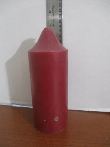 KOLONIALKERZE 3" x 8" CRANBERRY BELL TOP STUMPENKERZE ~ 1669 ~ Neu - Bild 1 von 3