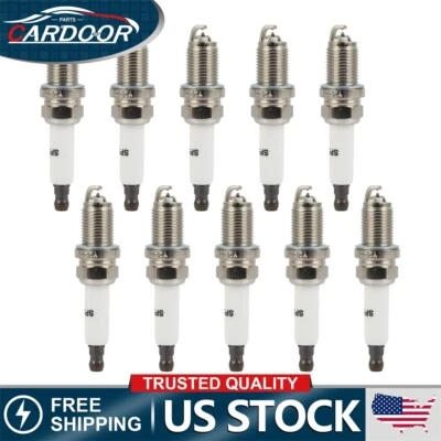 10pcs Platinum Spark Plugs For 2007 2008 2009 2010 2011 Audi S6 5.2L V10 - Image 1 of 4