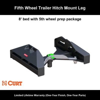 Se adapta a Nissan TITAN XD 2017-2019 platón de 8' quinta rueda sistema de disco de preparación patas Foto 1 de 4