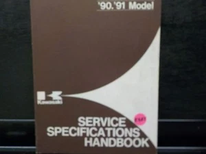 KAWASAKI 1990-1991 SERVICE SPECIFICATIONS HANDBOOK MANUAL (K403) - Picture 1 of 2