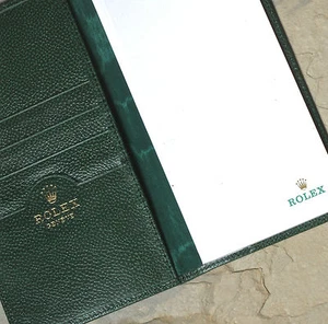 ¡LOS ÚLTIMOS! Reloj Rolex De Colección Cuero Chequera Pasaporte Billetera Portanotas - Imagen 1 de 6