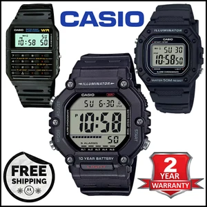 New Casio Retro Watch Classic Unisex Digital Display Black Resin Strap Watch - Picture 1 of 20