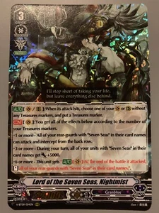 CARDFIGHT VANGUARD LORD OF THE SEVEN SEAS NIGHTMIST (GRANBLUE) V-BT09/014EN RRR - Picture 1 of 6