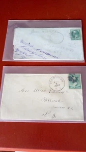US 1870s-80s Washington stamps on covers(2) - Picture 1 of 3