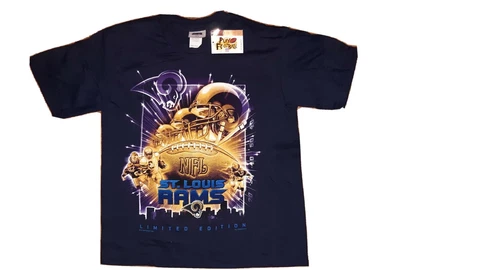 St. Louis Rams shirt Youth Large Kids NFL Apparel T-Shirt New w/ tags 90s vtg Cover