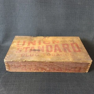 Antique Union Standard Plug Tobacco Dovetailed Box - Picture 1 of 12