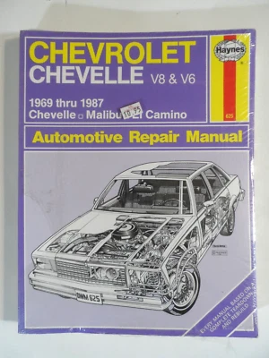 NEW - Haynes Chevrolet V6 V8 Chevelle Malibu El Camino Repair Manual Foto 1 de 2