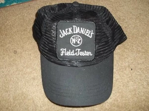 Vintage Jack Daniels Field Tester Trucker Hat Cap 1980s Black Snapback Whiskey - Picture 1 of 2