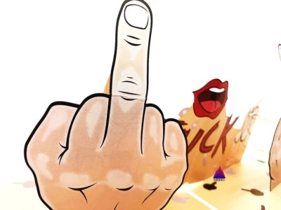 3D Pop Up Greeting Card Bad Inappropriate Humor Fun Finger Adult Rude Prank Gift - Image 1 of 4