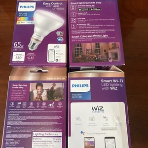 Philips Smart Wi-Fi LED Flood Light, Full Color 65W, 4pack - Picture 1 of 5