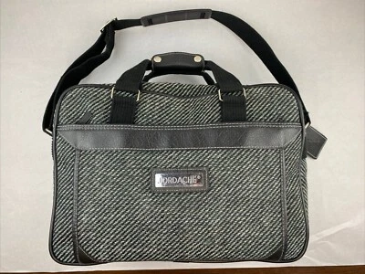 Bolso de Viaje Jordache Vintage Negro Tweed Bolsa de Lona Bolso 16 X 10 pulgadas Años 90 Y2K Foto 1 de 4