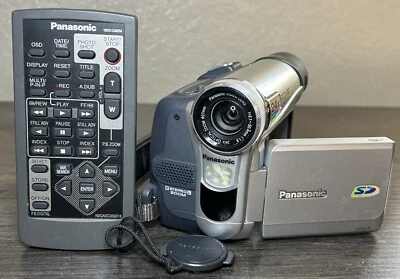 *PLEASE READ* Panasonic PV-GS15 24x Optical Zoom Silver Mini Camcorder W/ Remote - Image 1 of 4