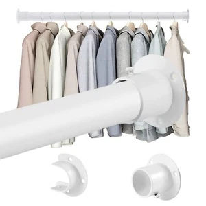 Closet Rods for Hanging Clothes 1.3 Inch Diameter Heavy Duty Closet Rod 17-39... - Picture 1 of 7