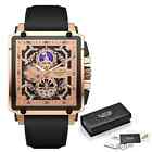 Lige Men's Watch Luxury Silicone Waterproof 3atm Chronograph Wristwatch Quartz 
