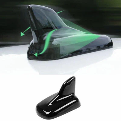 For Audi Q7 2016-2019 ABS Black Car Roof Shark Fin Antenna Aerial Molding Trim Foto 1 de 4