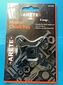 MASTER CHUCK KEY 4 WAY ARETE TOOLS DRILL CHUCK | HYT - Picture 1 of 4