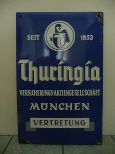 Thuringia VERSICHERUNGS-AKTIENSGESELLSCHAFT  MÜNCHEN  VERTRETUNG seit 1853 - Bild 1 von 2